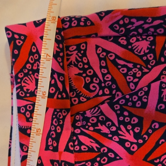 Lilly Pulitzer Callaway Knit Passion Fruit Pink Star Chasing Summer Sz 12 Shorts - Picture 12 of 14